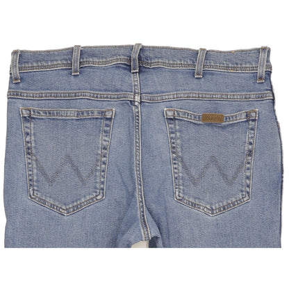 Wrangler Men Blue Straight Regular Stretch Jeans W38 L31