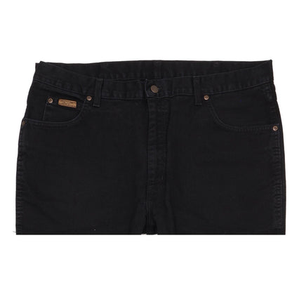 Wrangler Texas Men Black Straight Regular Jeans W40 L29