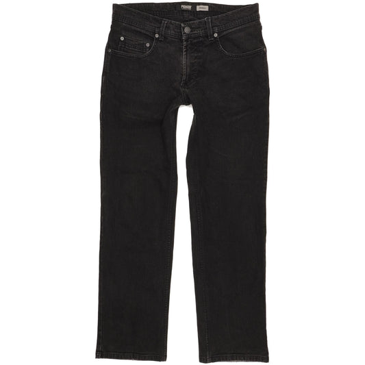 Pioneer Rando Men Black Straight Regular Stretch Jeans W32 L30