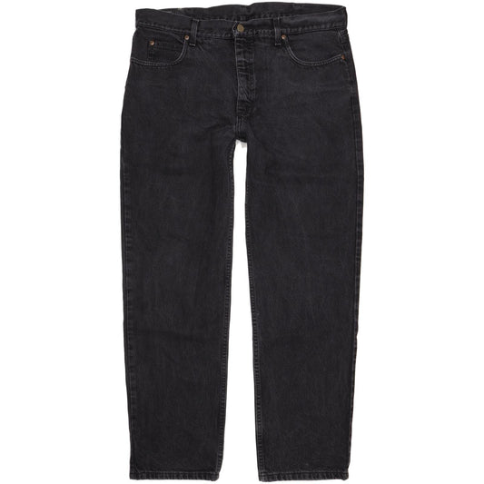 Lee Men Black Straight Regular Jeans W38 L32