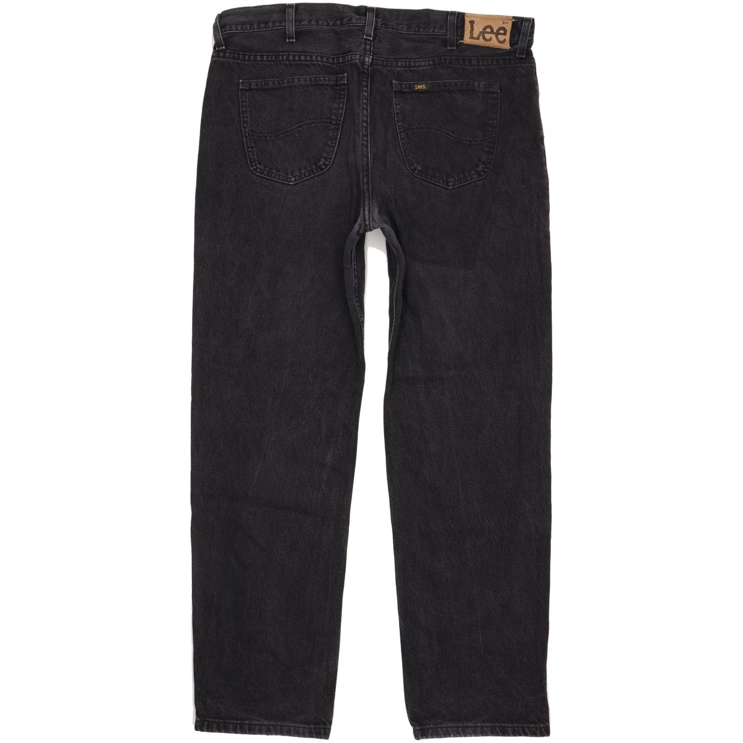 Lee Men Black Straight Regular Jeans W38 L32