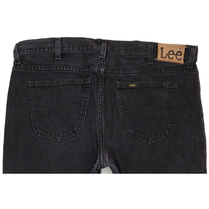 Lee Men Black Straight Regular Jeans W38 L32