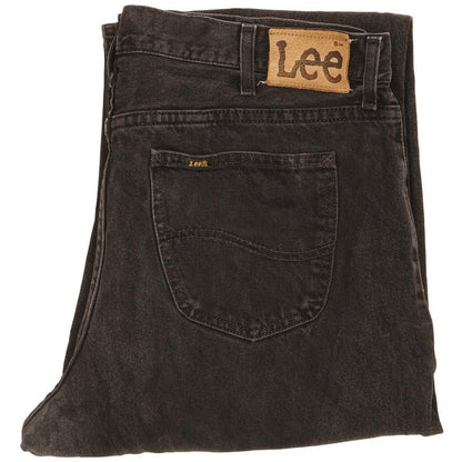 Lee Men Black Straight Regular Jeans W38 L32