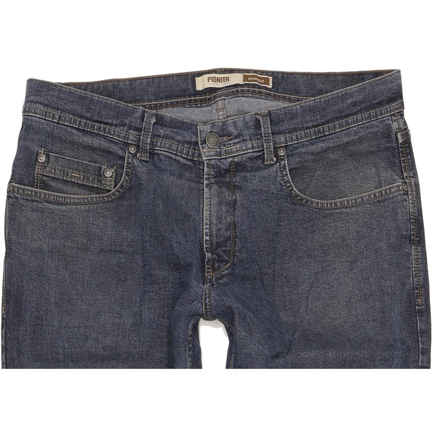 Pioneer Rando Men Blue Straight Regular Stretch Jeans W36 L30