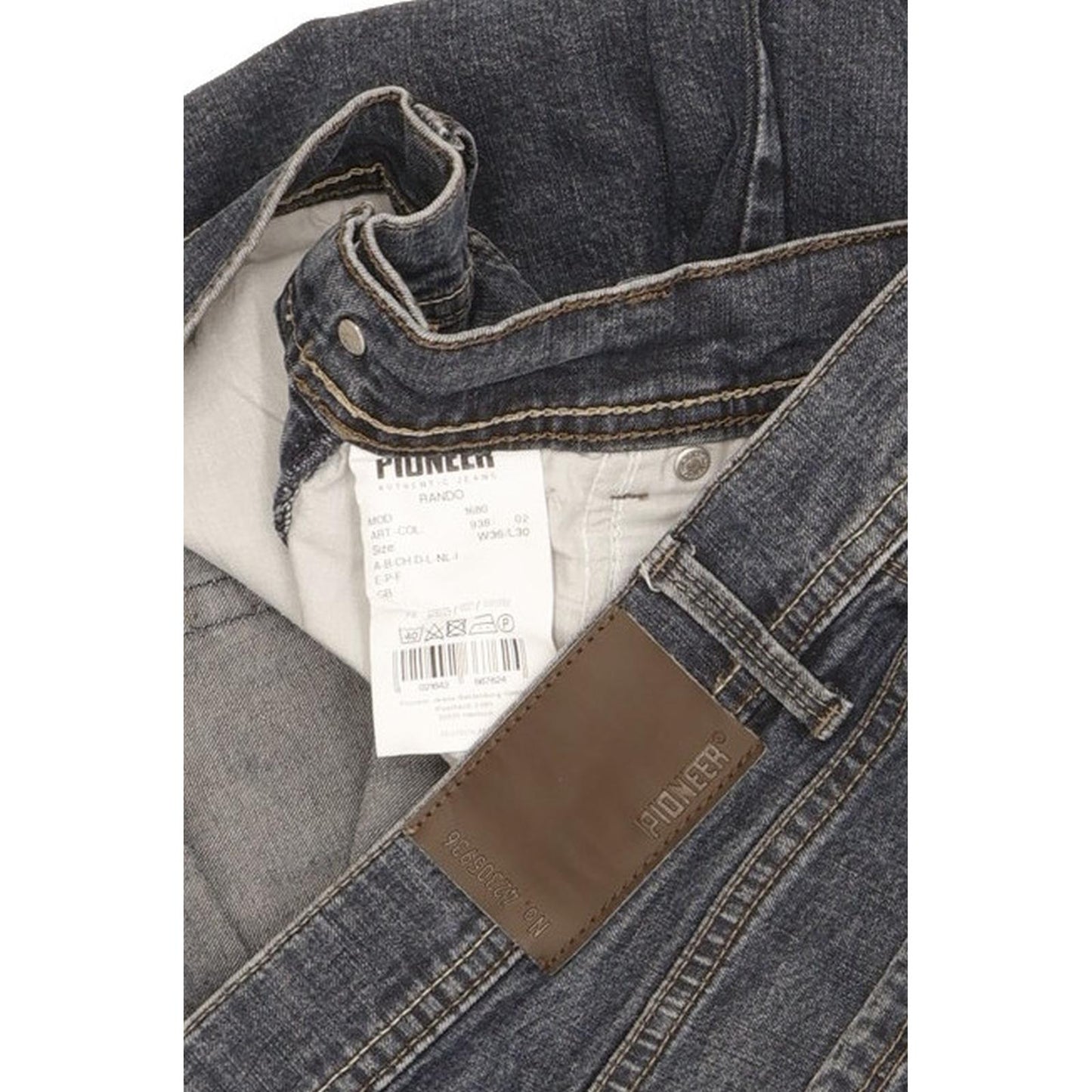 Pioneer Rando Men Blue Straight Regular Stretch Jeans W36 L30