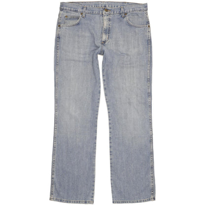 Wrangler Durable Quality Men Blue Bootcut Regular Jeans W34 L32