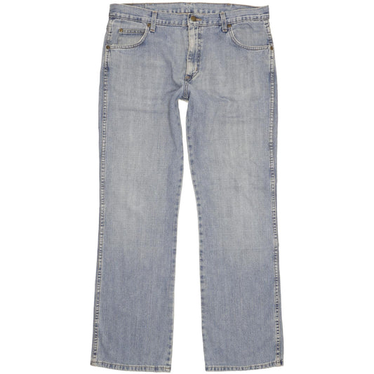 Wrangler Durable Quality Men Blue Bootcut Regular Jeans W34 L32