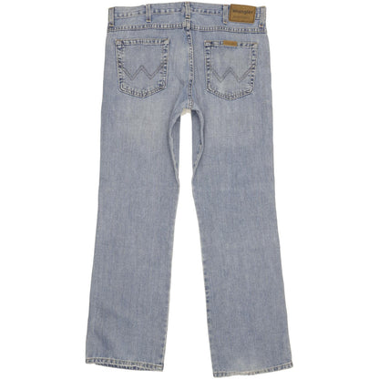 Wrangler Durable Quality Men Blue Bootcut Regular Jeans W34 L32