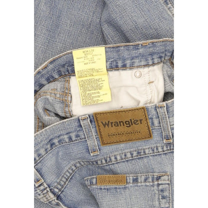 Wrangler Durable Quality Men Blue Bootcut Regular Jeans W34 L32