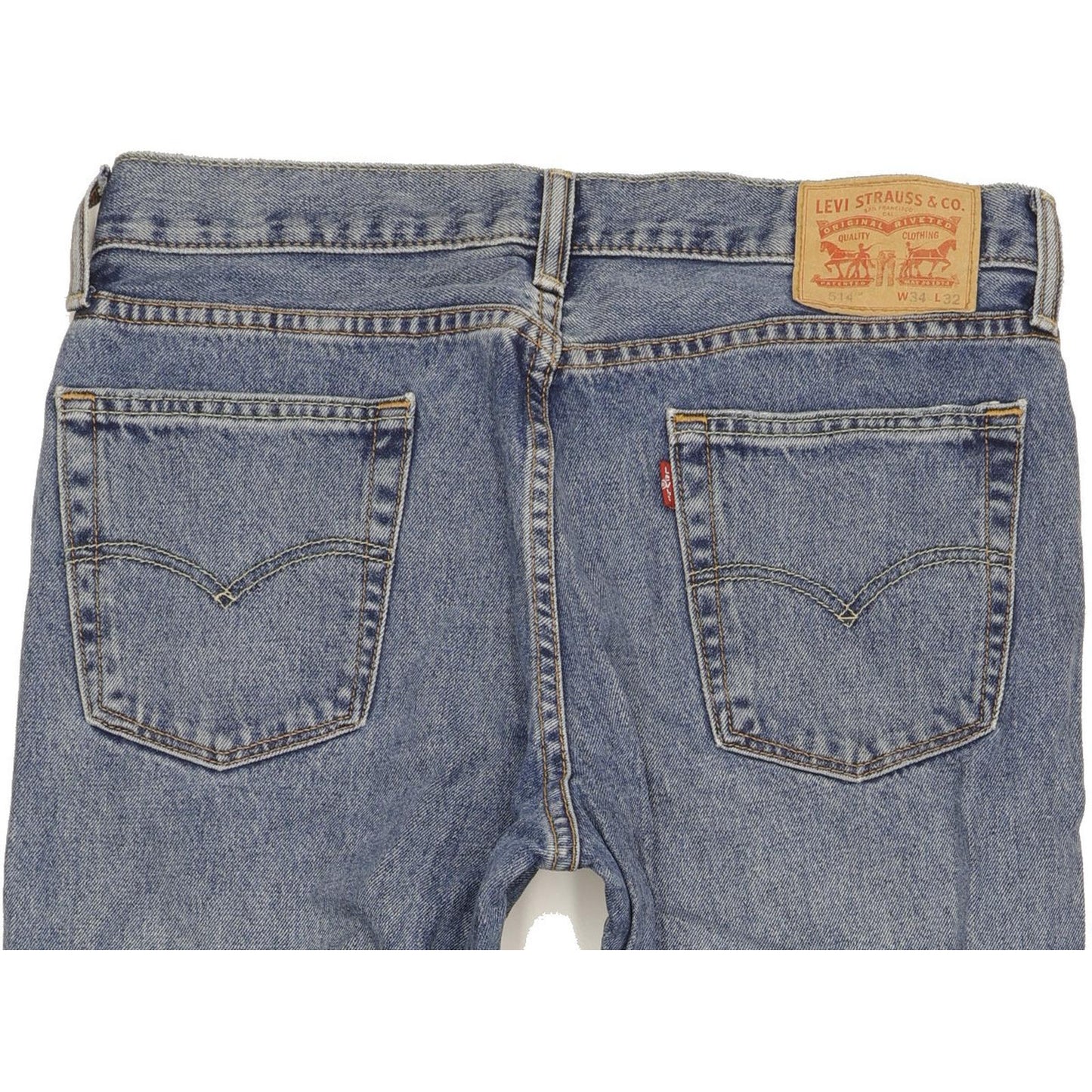 Levi's 514 Men Blue Straight Slim Jeans W34 L32