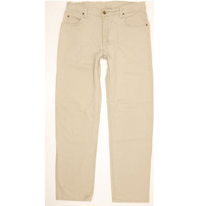 Lee Brooklyn Men Beige Straight Regular Jeans W35 L32