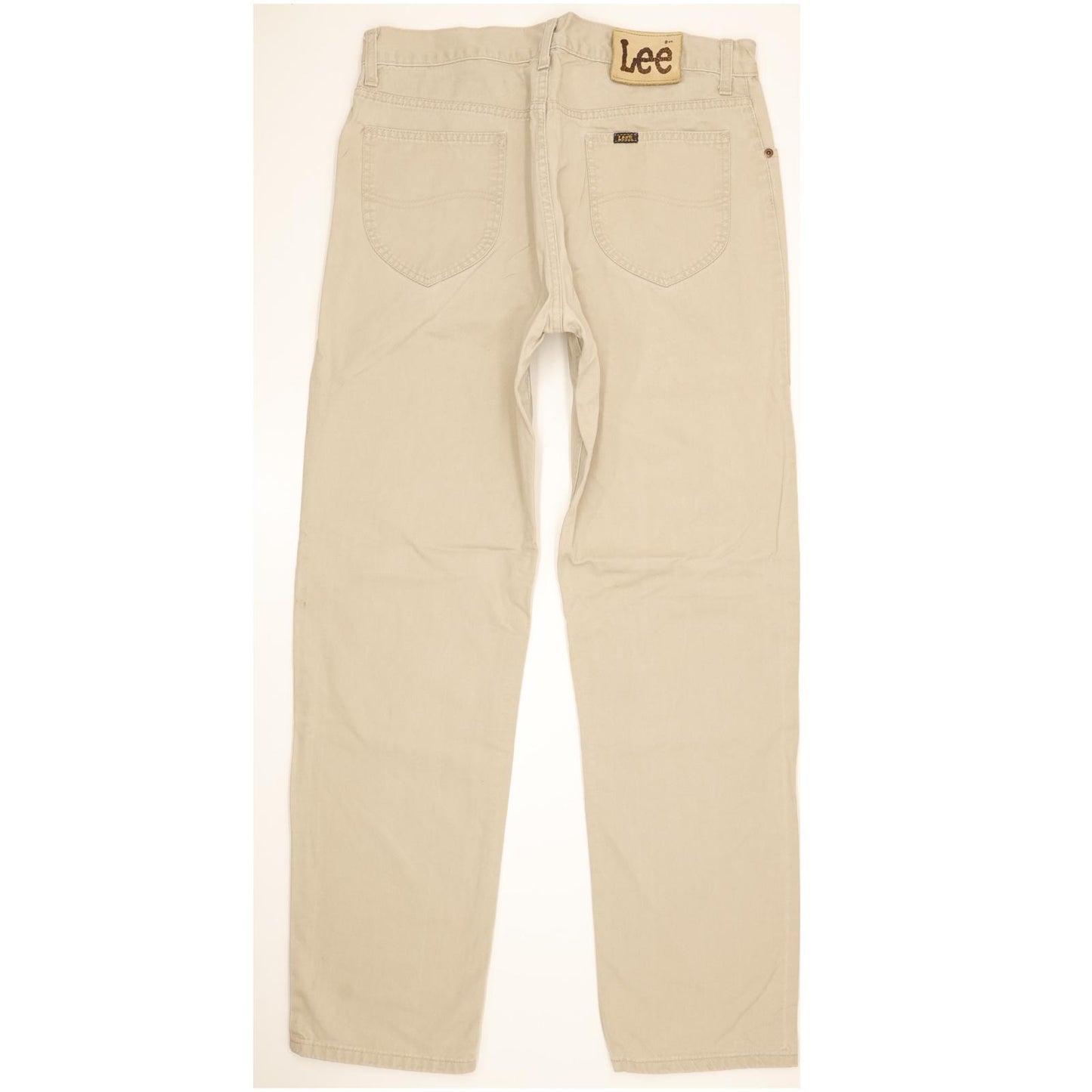 Lee Brooklyn Men Beige Straight Regular Jeans W35 L32
