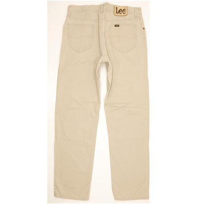 Lee Brooklyn Men Beige Straight Regular Jeans W35 L32