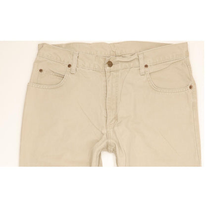 Lee Brooklyn Men Beige Straight Regular Jeans W35 L32