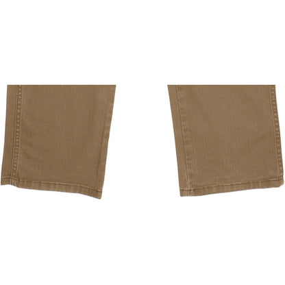 Wrangler Durable Quality Men Brown Straight Regular Stretch Jeans W33 L30