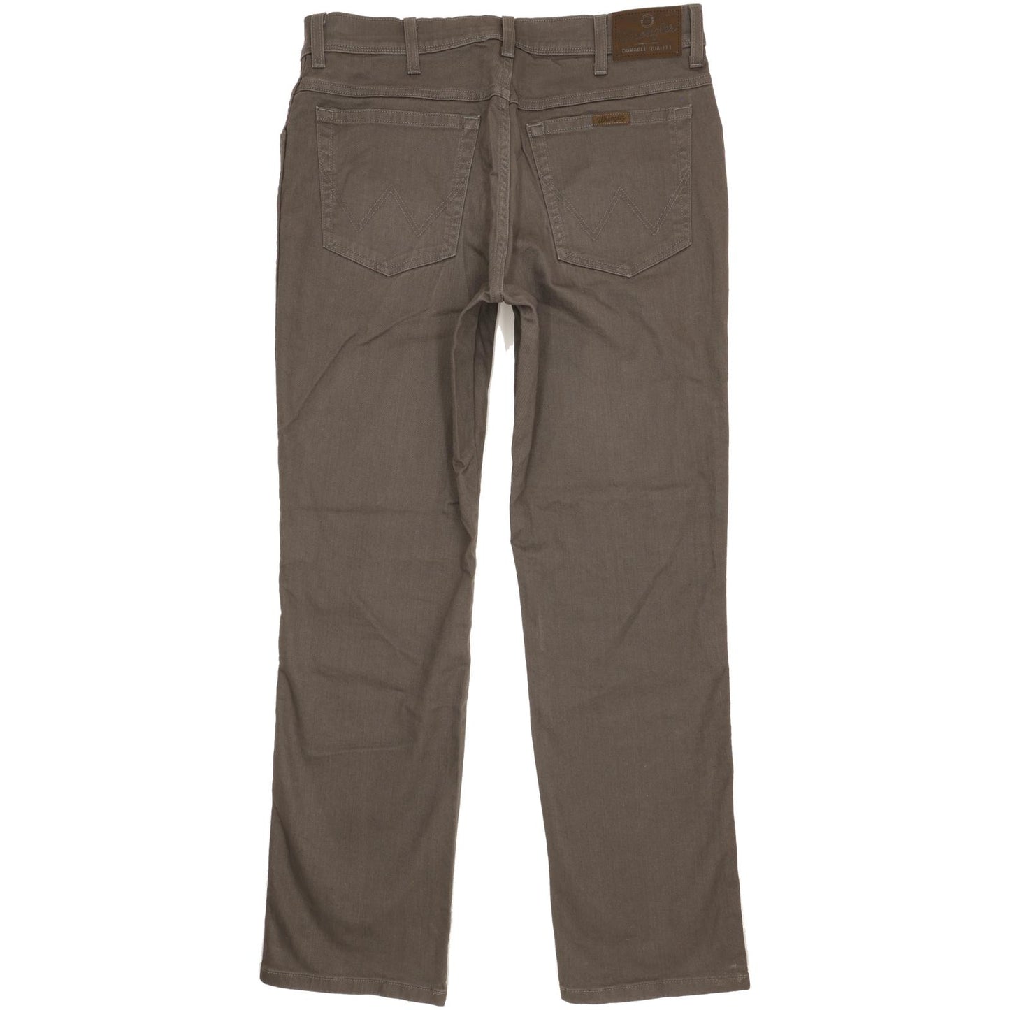 Wrangler Durable Quality Men Grey Straight Regular Stretch Jeans W36 L32