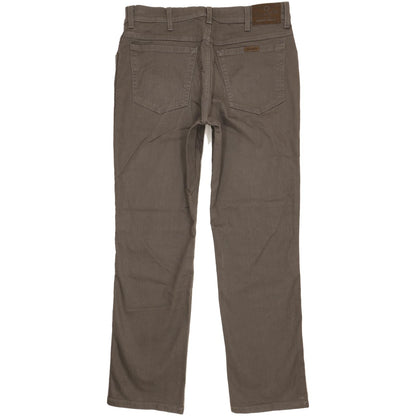 Wrangler Durable Quality Men Grey Straight Regular Stretch Jeans W36 L32