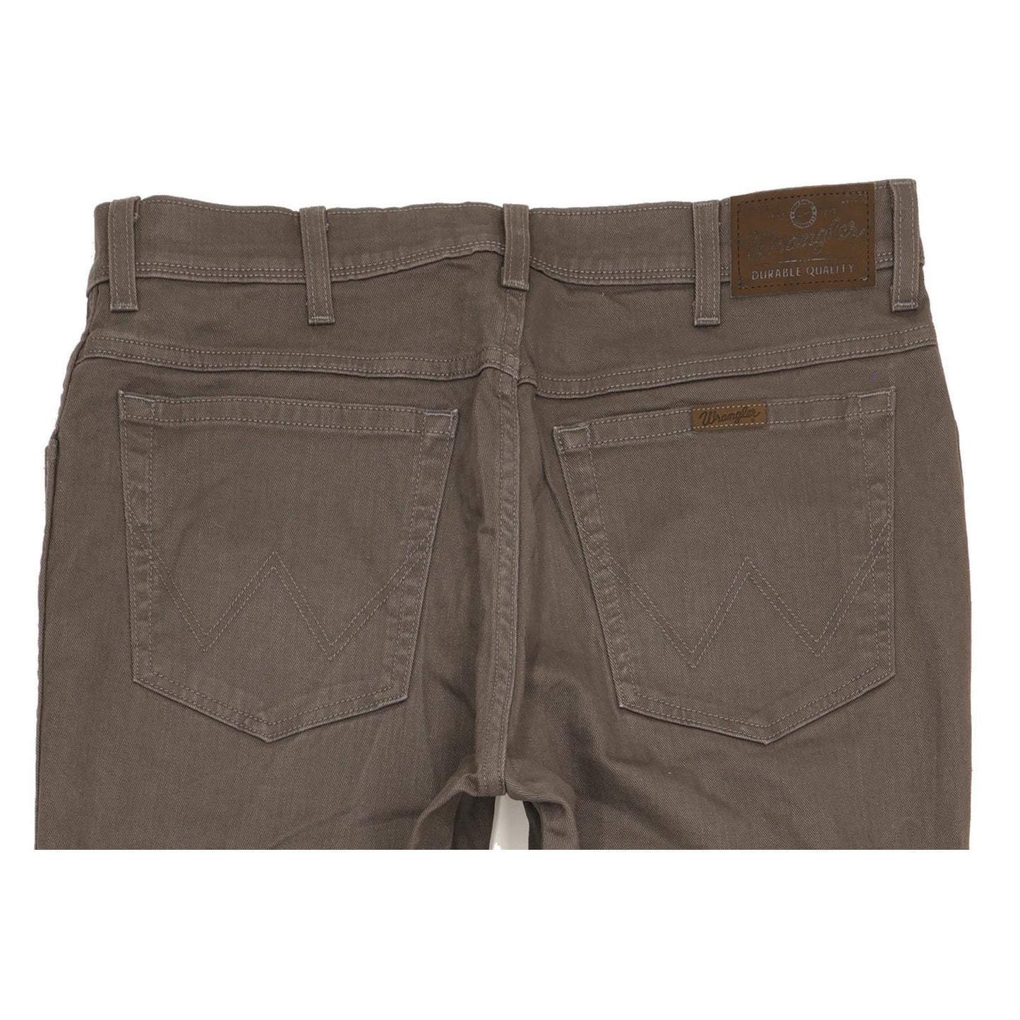 Wrangler Durable Quality Men Grey Straight Regular Stretch Jeans W36 L32