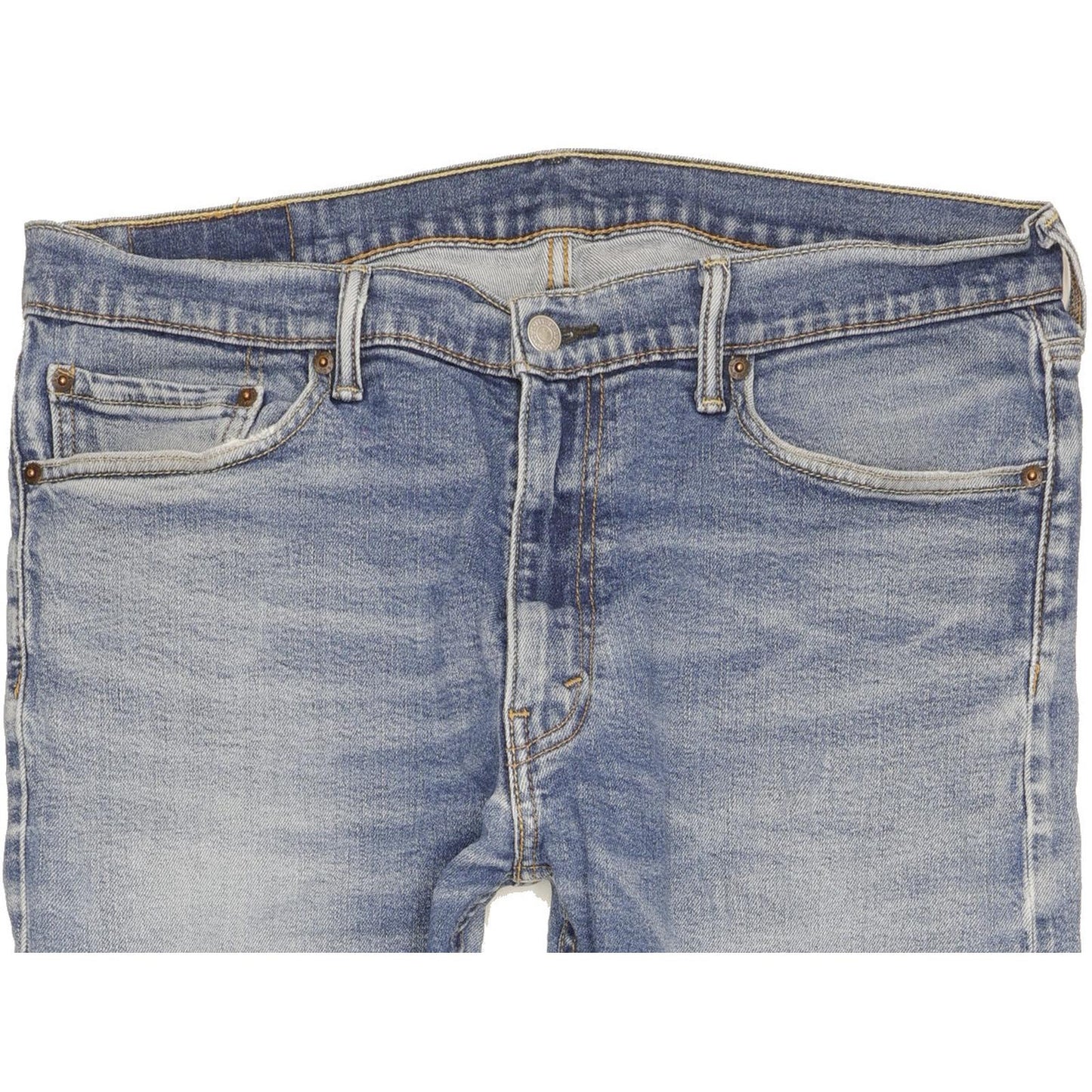 Levi's 513 Men Blue Straight Slim Stretch Jeans W36 L29