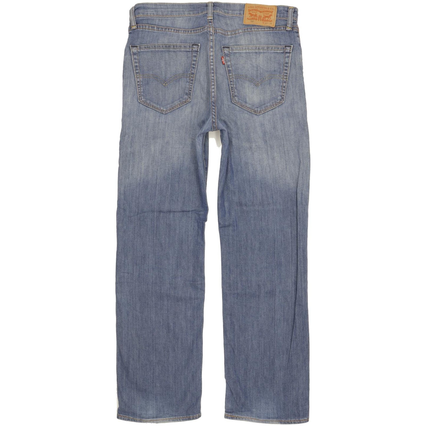 Levi's 751 Men Blue Straight Regular Stretch Jeans W33 L30