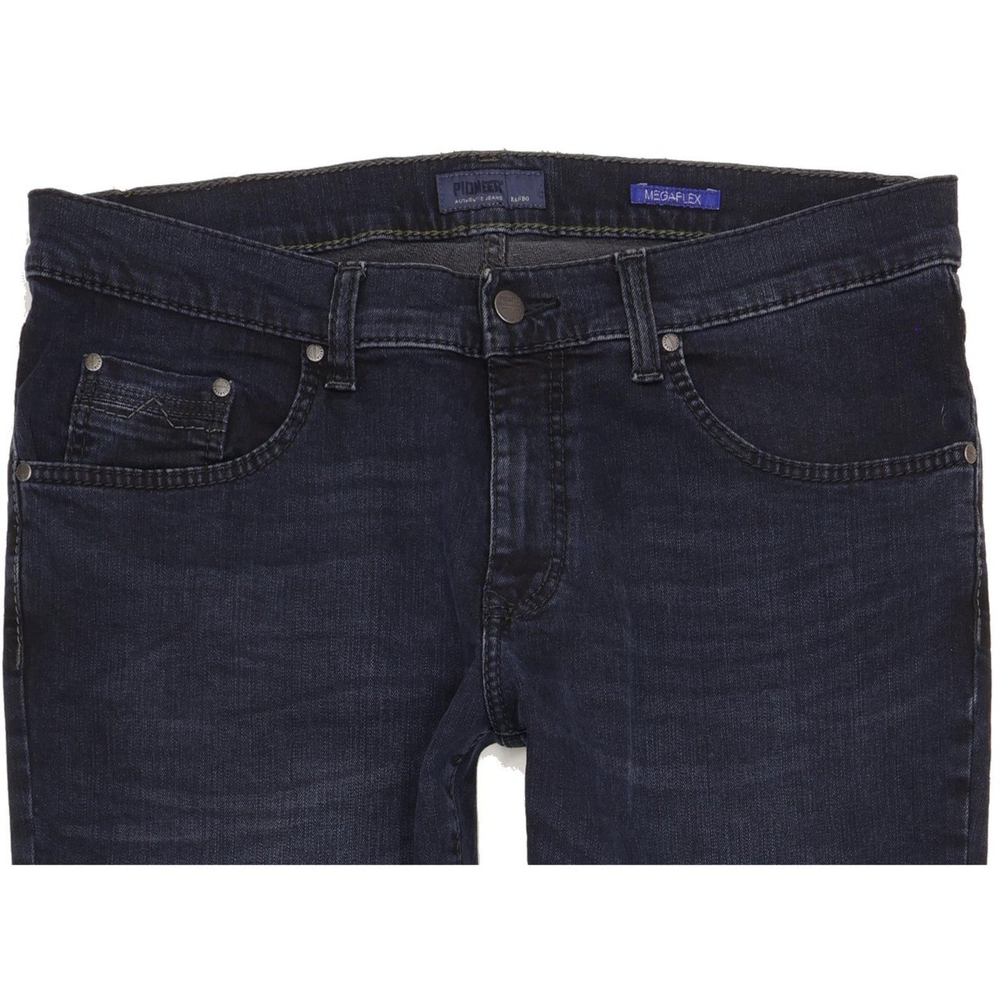 Pioneer Rando Men Navy Straight Regular Stretch Jeans W36 L29