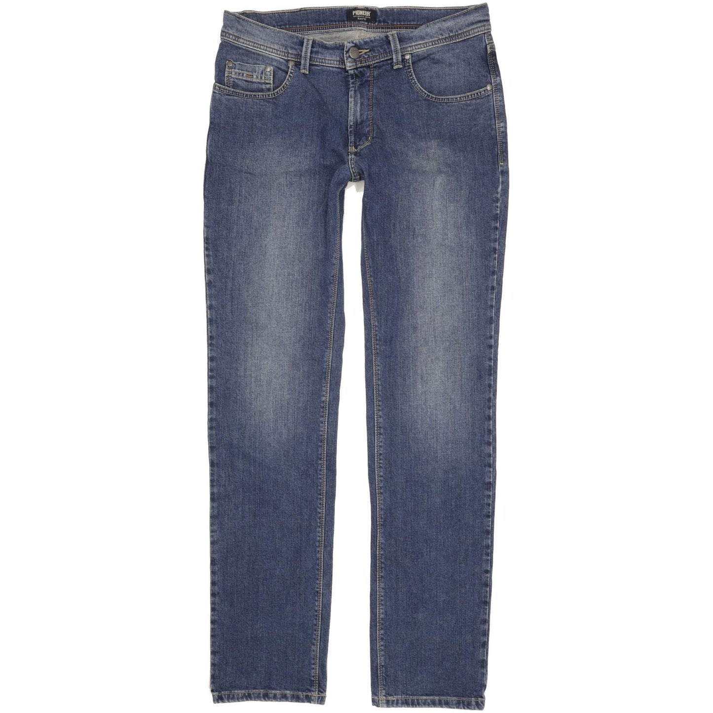 Pioneer Rando Men Blue Straight Regular Stretch Jeans W34 L34