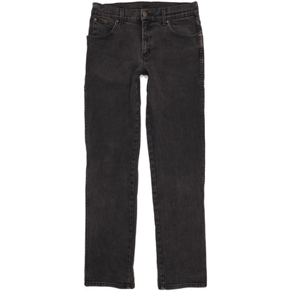 Wrangler Texas Men Black Straight Regular Stretch Jeans W33 L33