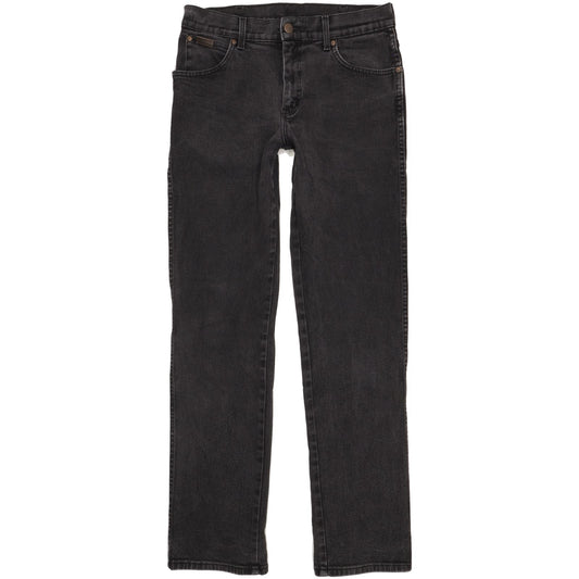 Wrangler Texas Men Black Straight Regular Stretch Jeans W33 L33