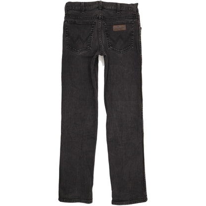Wrangler Texas Men Black Straight Regular Stretch Jeans W33 L33