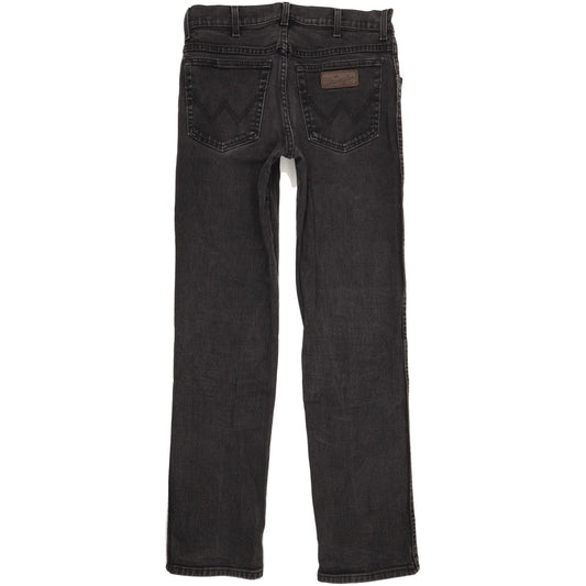 Wrangler Texas Men Black Straight Regular Stretch Jeans W33 L33