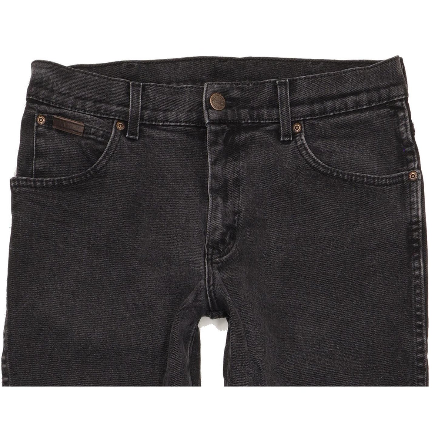 Wrangler Texas Men Black Straight Regular Stretch Jeans W33 L33