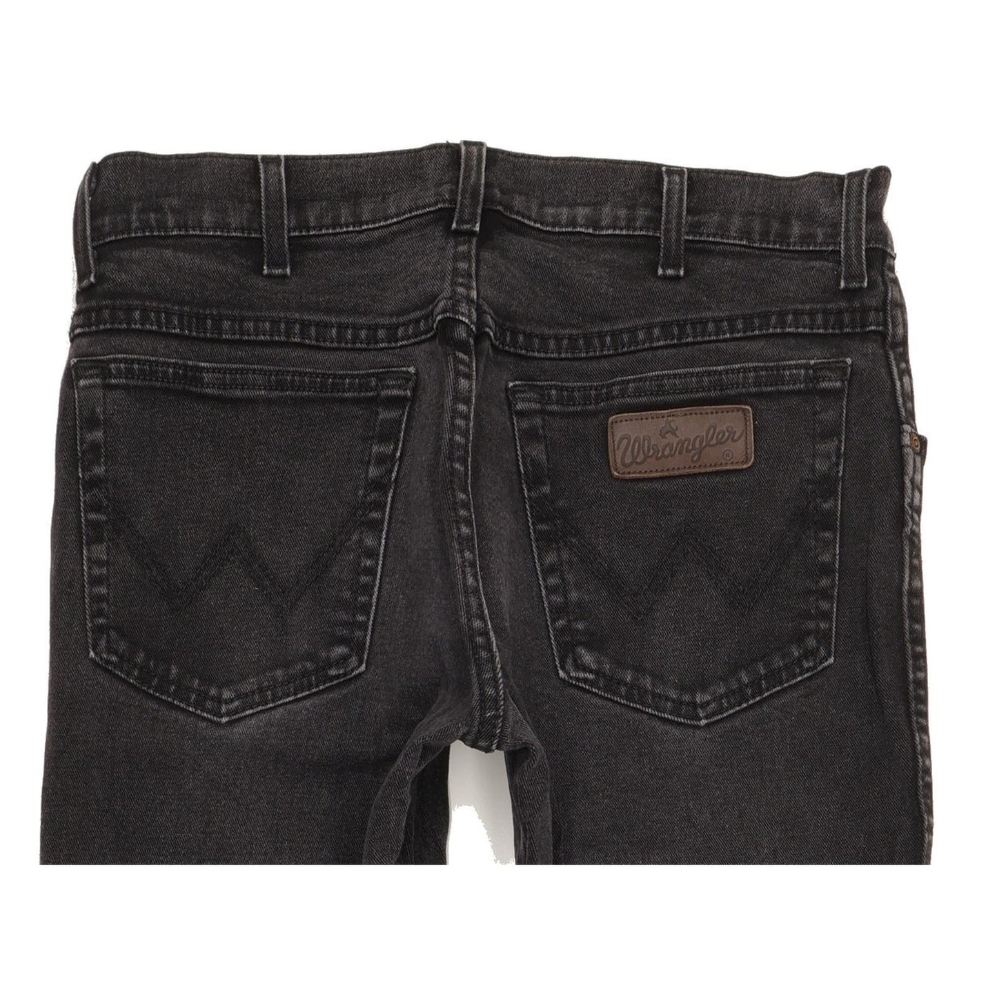 Wrangler Texas Men Black Straight Regular Stretch Jeans W33 L33