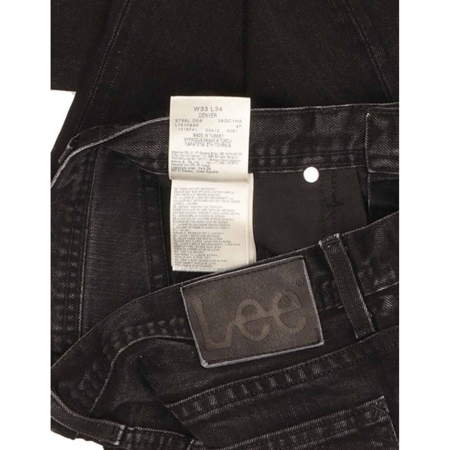Lee Denver Men Black Bootcut Regular Jeans W32 L34