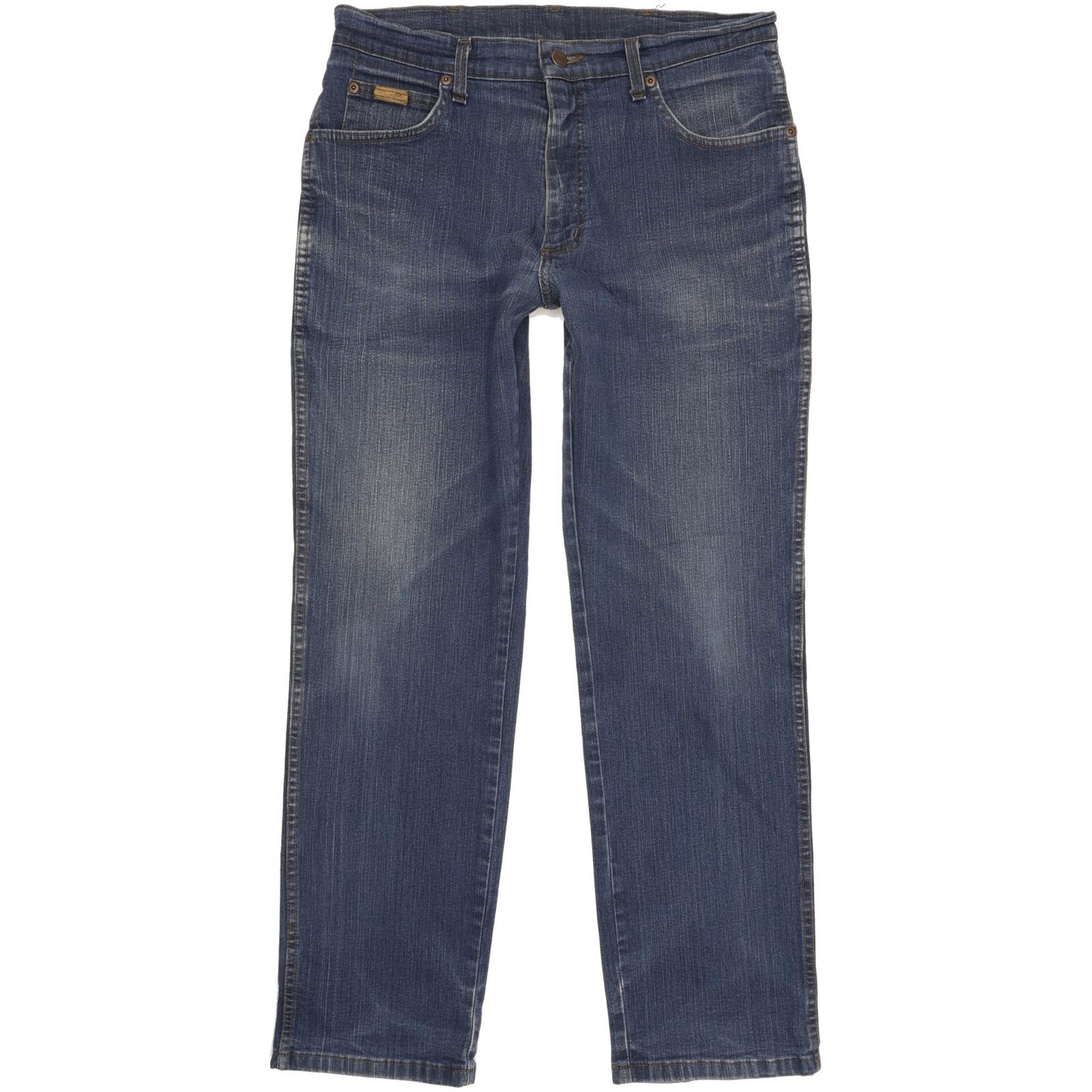 Wrangler Texas Men Blue Straight Regular Stretch Jeans W34 L30