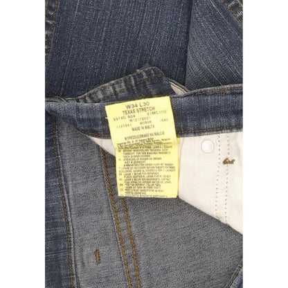 Wrangler Texas Men Blue Straight Regular Stretch Jeans W34 L30