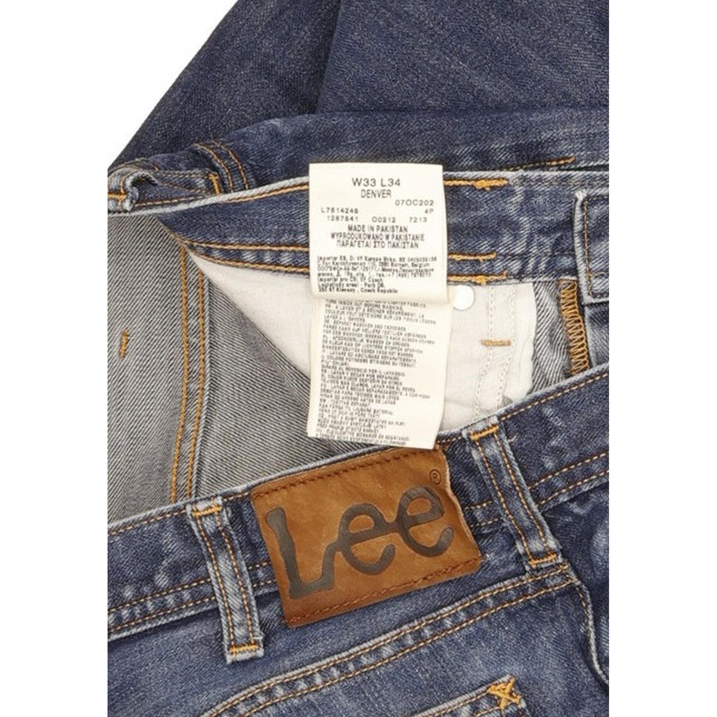 Lee Denver Men Blue Bootcut Regular Jeans W33 L33