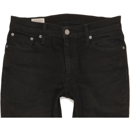 Levi's 511 Men Black Straight Slim Stretch Jeans W30 L31