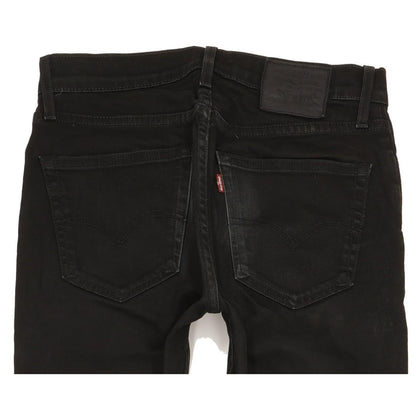 Levi's 511 Men Black Straight Slim Stretch Jeans W30 L31
