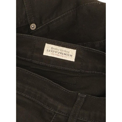Levi's 511 Men Black Straight Slim Stretch Jeans W30 L31