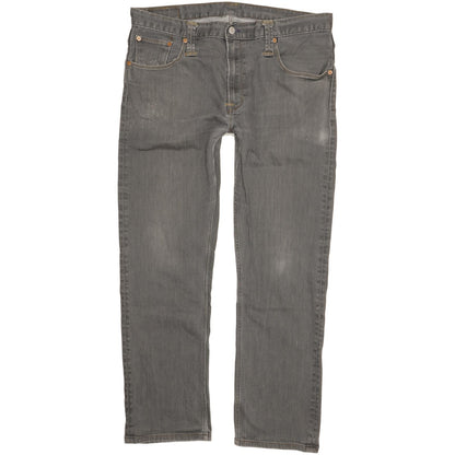 Levi's 504 Men Grey Straight Regular Stretch Jeans W38 L29