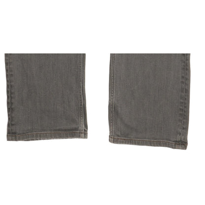 Levi's 504 Men Grey Straight Regular Stretch Jeans W38 L29