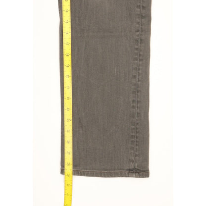Levi's 504 Men Grey Straight Regular Stretch Jeans W38 L29