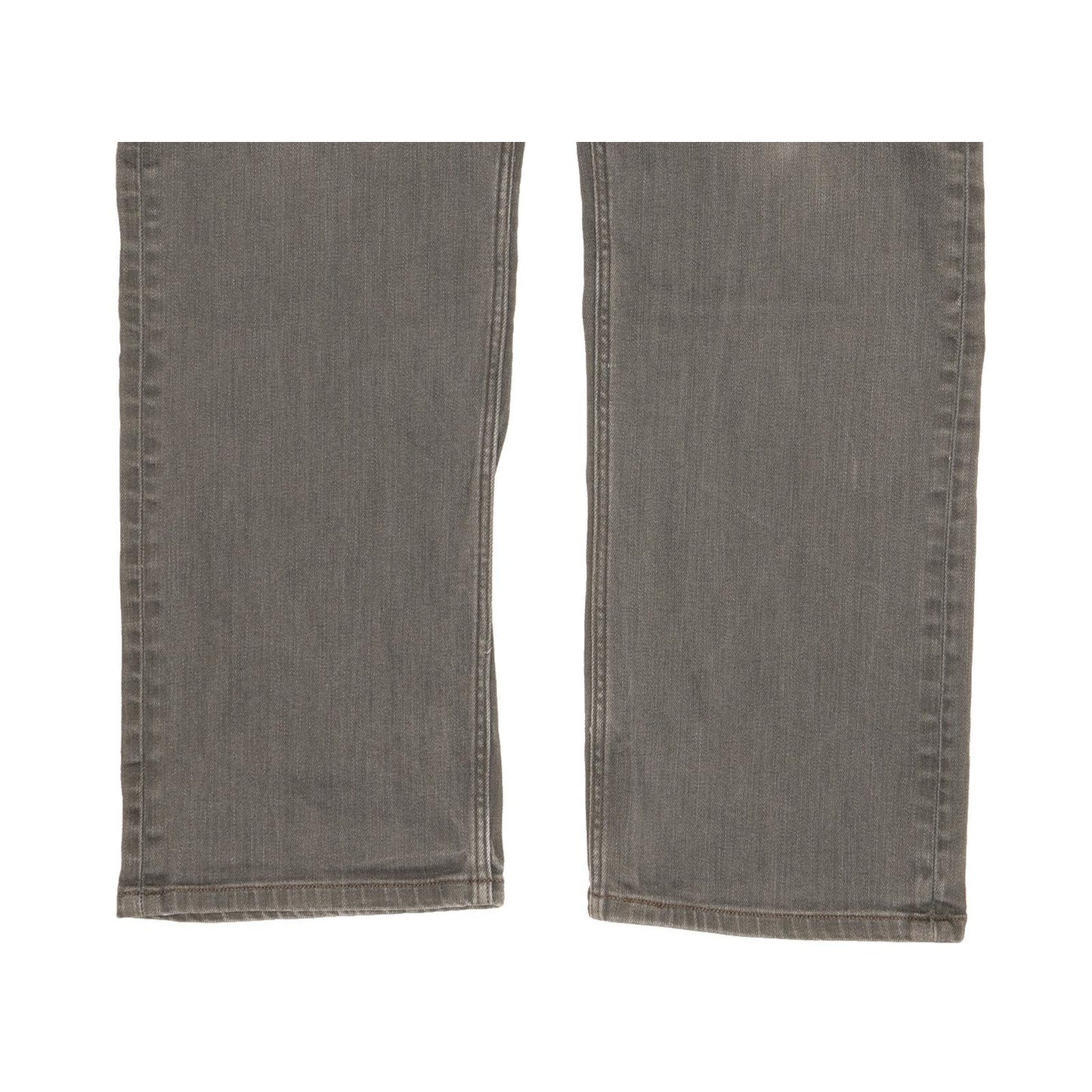 Levi's 504 Men Grey Straight Regular Stretch Jeans W38 L29