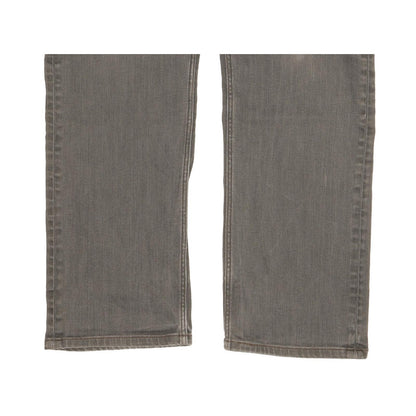 Levi's 504 Men Grey Straight Regular Stretch Jeans W38 L29