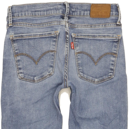 Levi's 710 Super Women Blue Skinny Slim Stretch Jeans W26 L31