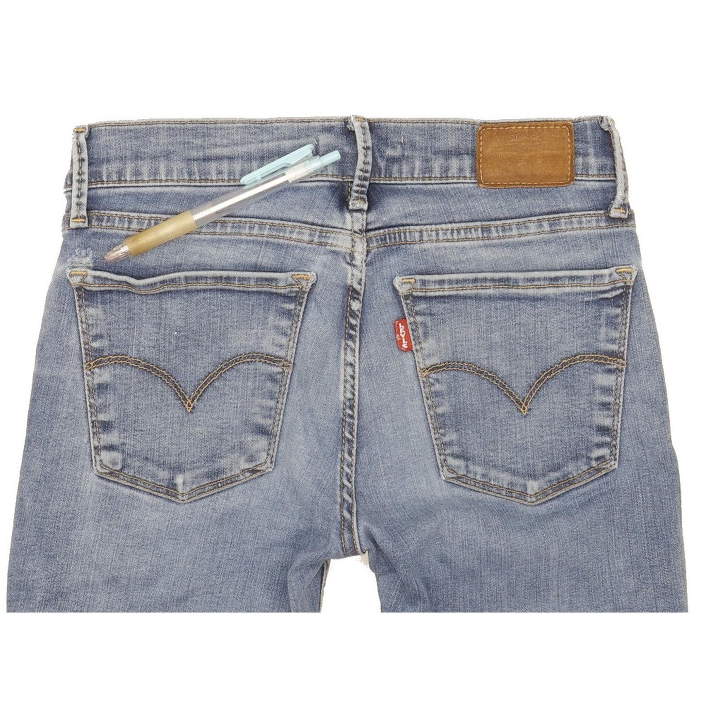 Levi's 710 Super Women Blue Skinny Slim Stretch Jeans W26 L31