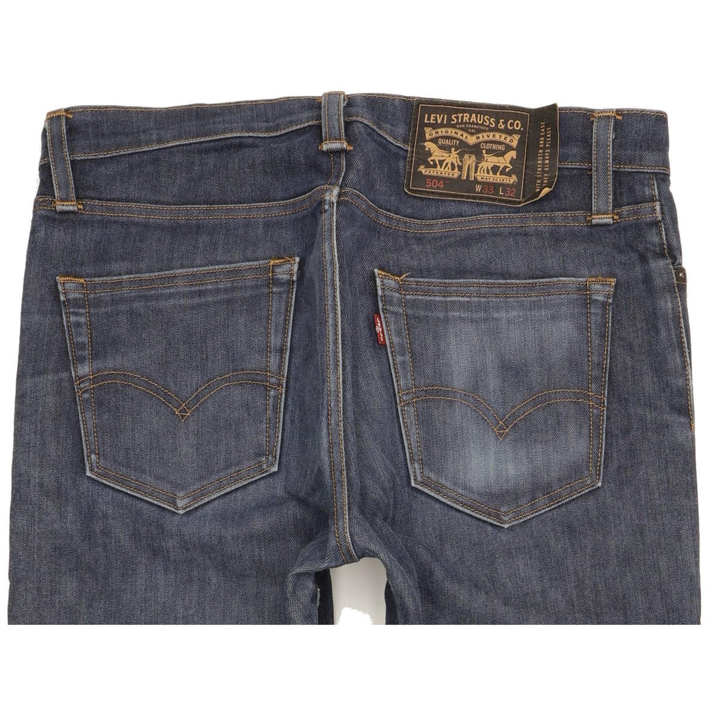 Levi's 504 Men Blue Straight Regular Jeans W33 L31