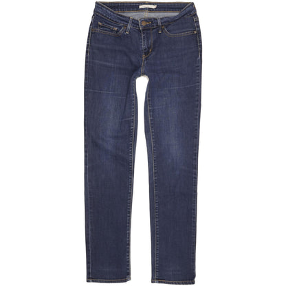 Levi's 712 Women Blue Straight Slim Stretch Jeans W29 L31