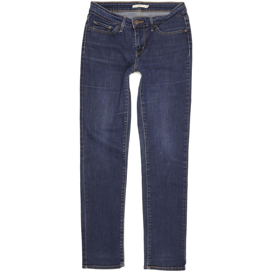 Levi's 712 Women Blue Straight Slim Stretch Jeans W29 L31