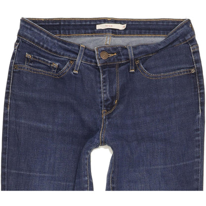 Levi's 712 Women Blue Straight Slim Stretch Jeans W29 L31